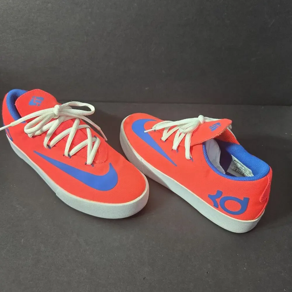 Nike KD Kevin Durant Vulc Laser Crimson Red Military Blue Sneaker Size 7y‎